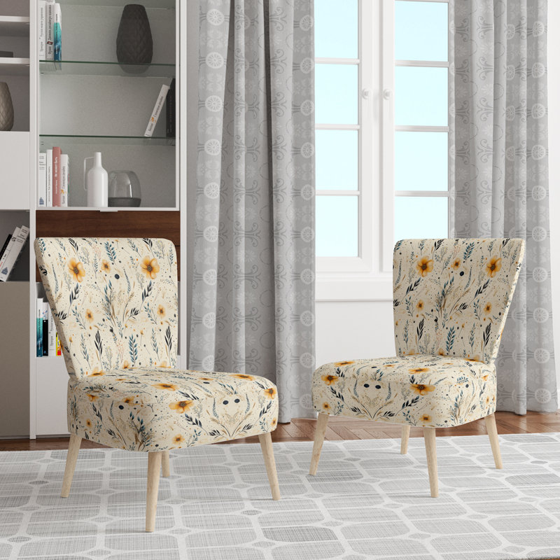 Chaise d'appoint rembourrée Nomadic Whispers Boho