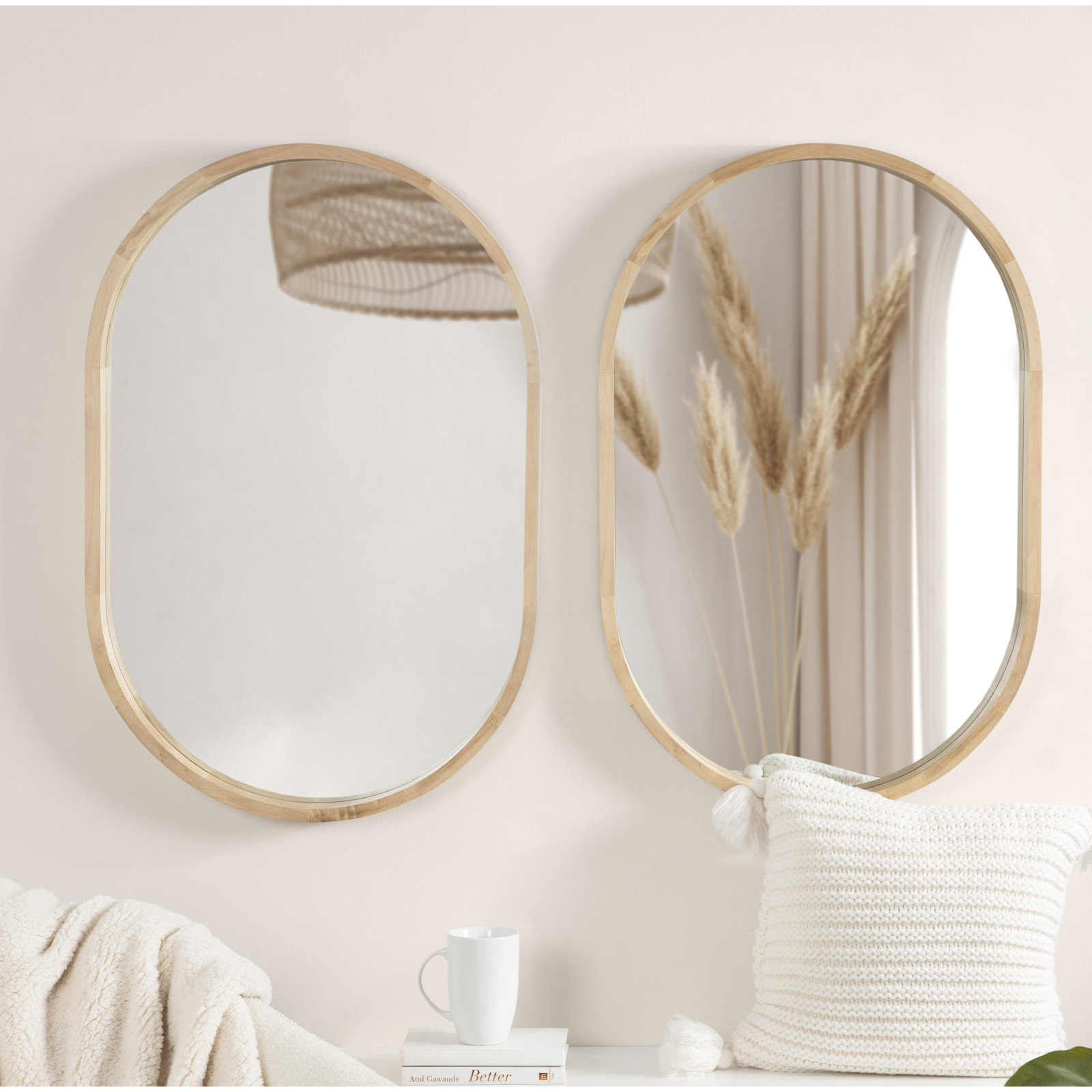 Roberts 24" Accent Mirror, Natural