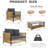 New Comming Patio 4 Pieces Brown PE Wicker Sofa Set With Grey Cushion