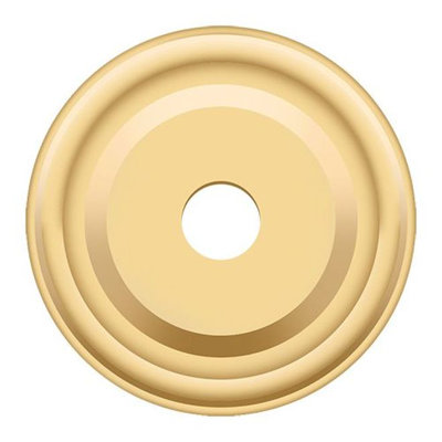 Deltana BPRC100CR003 Base Plate for Knobs, 1" Diam. in PVD Polished Brass