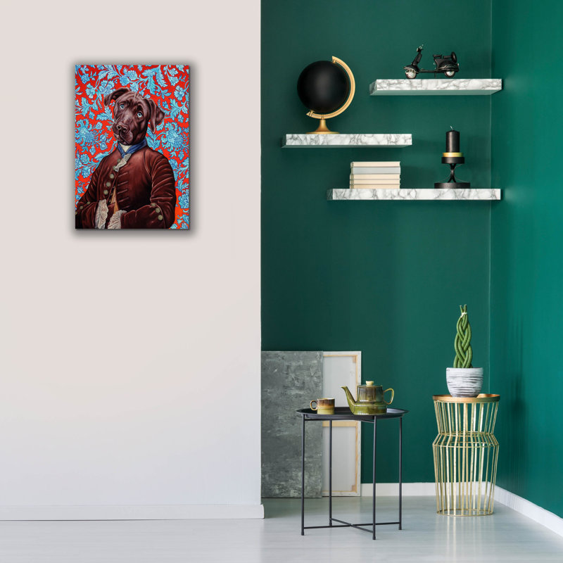  «Labrador» par Jane R. Talton, art mural sur toile, 18 po x 26 po