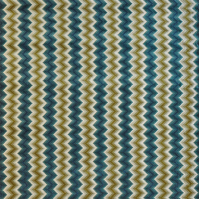 Maseki Fabric, Emerald/Ochre
