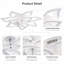 Ventilateur de plafond DEL réversible à 5 pales de 81 cm (32 po) avec variateur, télécommande et application-447425811-447425812