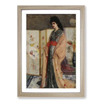 Lady in a Kimono by James Mcneill Whistler - Picture Frame Painting