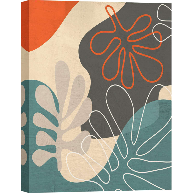 Summer Scene IV (Detail) by Atelier Deco - Wrapped Canvas Print, 100cm H x 70cm W x 4cm D