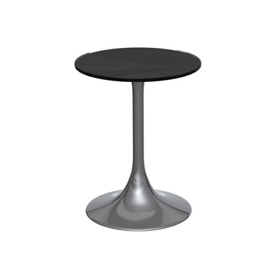 Clarke County Glass Top Pedestal End Table