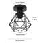Alassandra 1-Light GeometricFlush Mount