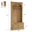 Arbre d'entrée avec banc et rangement pour chaussures, banc d'entrée 4 en 1 avec portemanteau-119603164