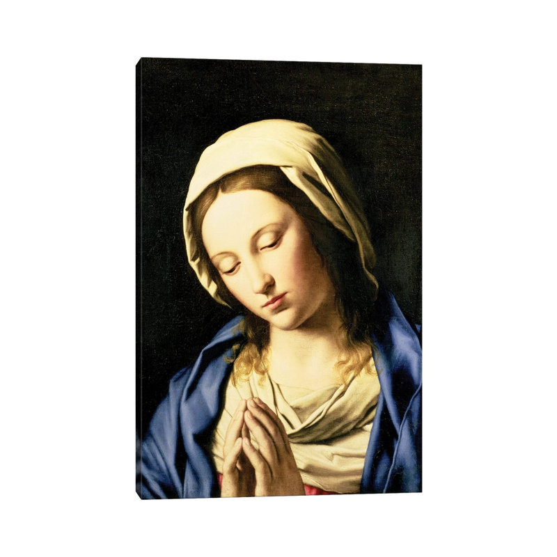 Madonna at Prayer 1 Piece Wrapped Canvas Wall Art, 66.04 cm H x 45.72 cm W x 1.91 cm D