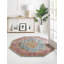 Tapis contemporain à motif de vagues multicolores-334489067