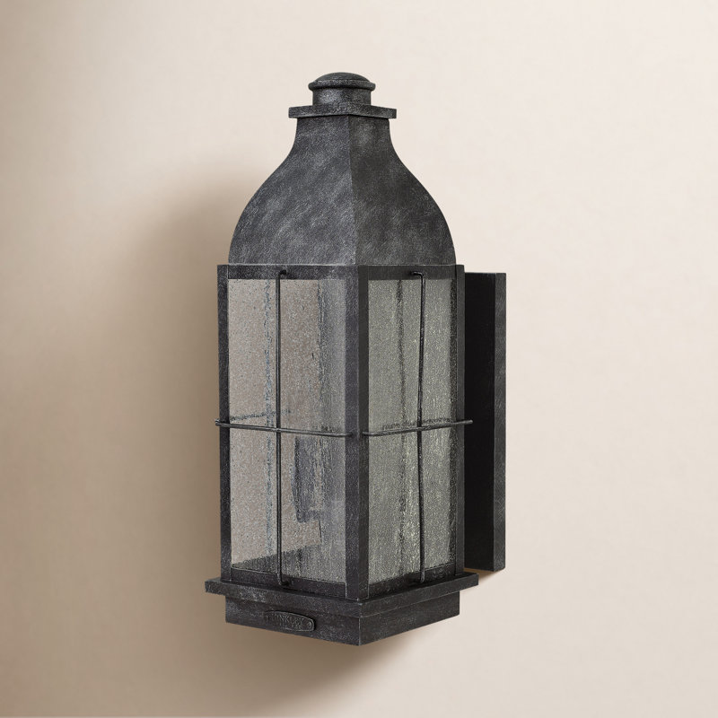 Bingham 3-Light Outdoor Wall Lantern, Graystone, Integrated LED