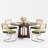 47 Inch Farmhouse Round Dining Kitchen Table Set for 4-440676437-440676436-442027636