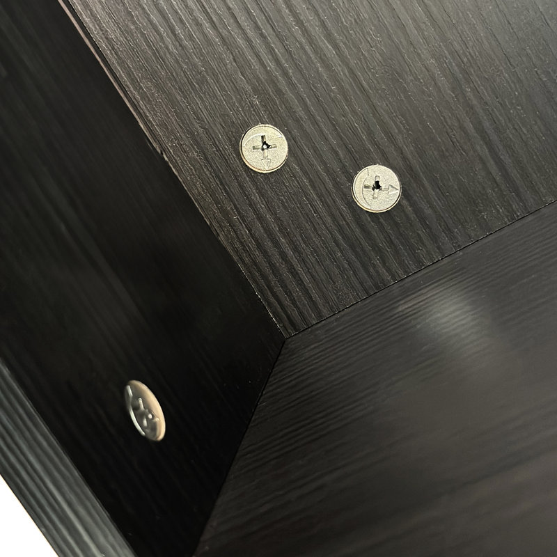 Table d'appoint 47,24 po Hexagonal, Brun-noir