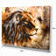 «Lion Collage - Animal Circle», art mural-35120057-35120071