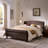 Velvet Upholstered  Bed  with Wingback Headboard-1987845051