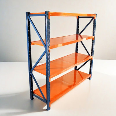 Heavy Duty Metal Shelving For Store - 4400 Lbs Capacity, 4 Levels, Adjustable, Garage Adjustable Shelves Duty, Garage, Workshop, Commercial