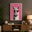 Llama Bubble Gum Modern - Wrapped Canvas-1636717459-1636717463