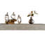 72 po Home Good Décoration - Bois rustique gris et tablette flottante
