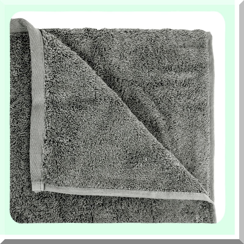 Opulent Oasis Turkish Spa Towel - Oversized 40x80 Bath Sheet in Elegant Gray