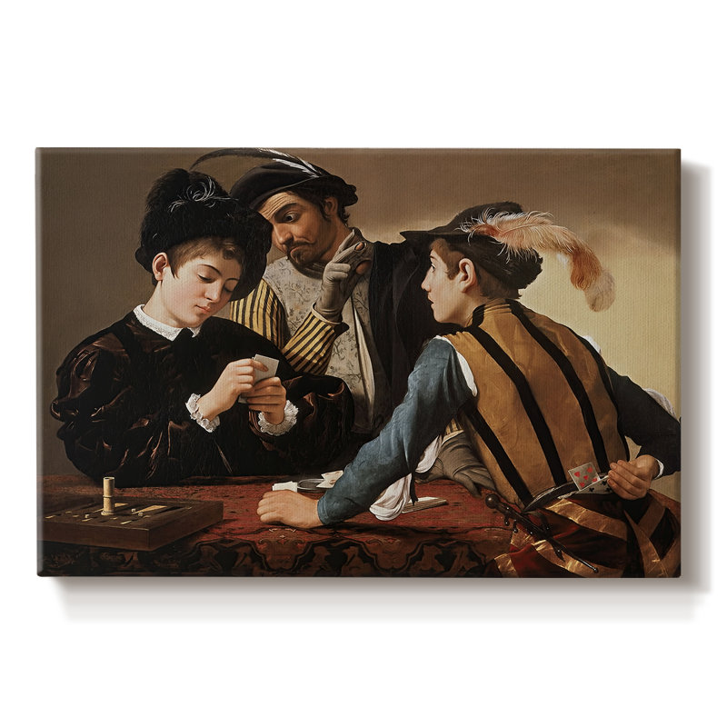 The Cardsharps-Caravaggio-Gallery Wrapped Canvas-c. 1594, 8 x 12