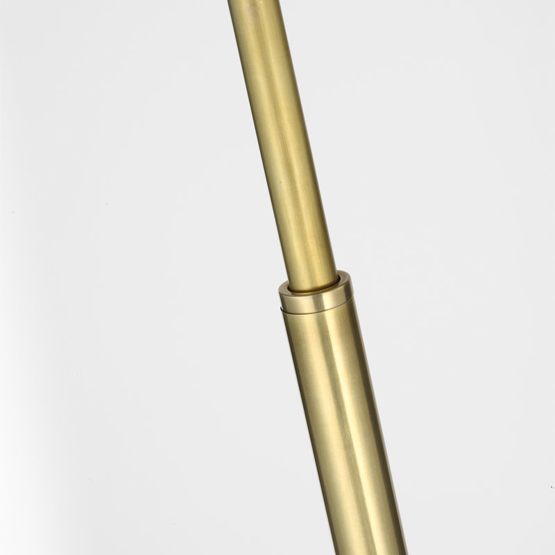 Visual Comfort Adjustable Cordless Pharmacy Floor Lamp, Hand-Rubbed Antique Brass, Hand-Rubbed Antique Brass