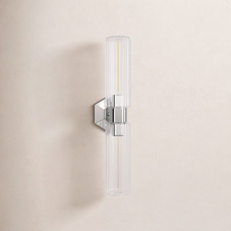 Abigail Solid Brass Armed Sconce, Polished Nickel