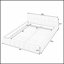 Luxueuse structure de lit tapissier avec tissu chenille épais, tête de lit élégante et plateforme durable-483809110-483809109