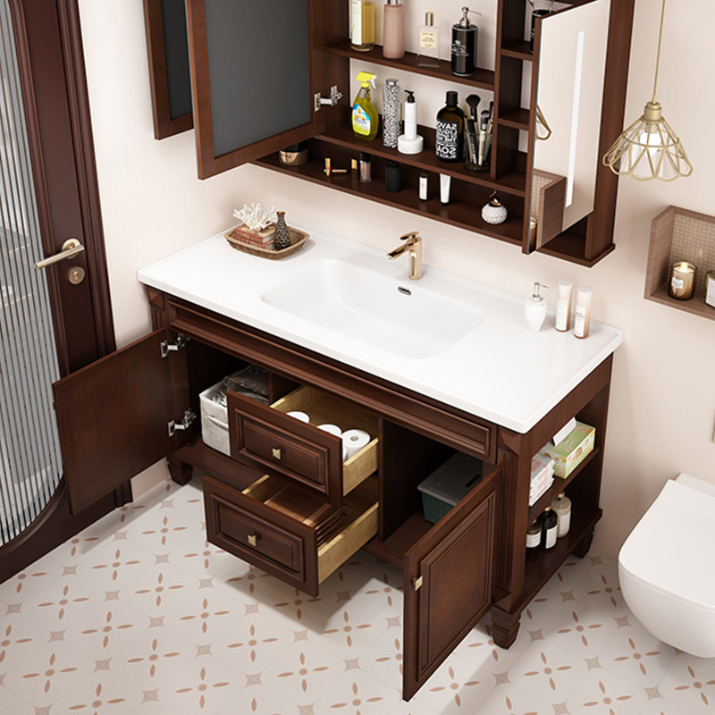 Meuble-lavabo de style américain rétro