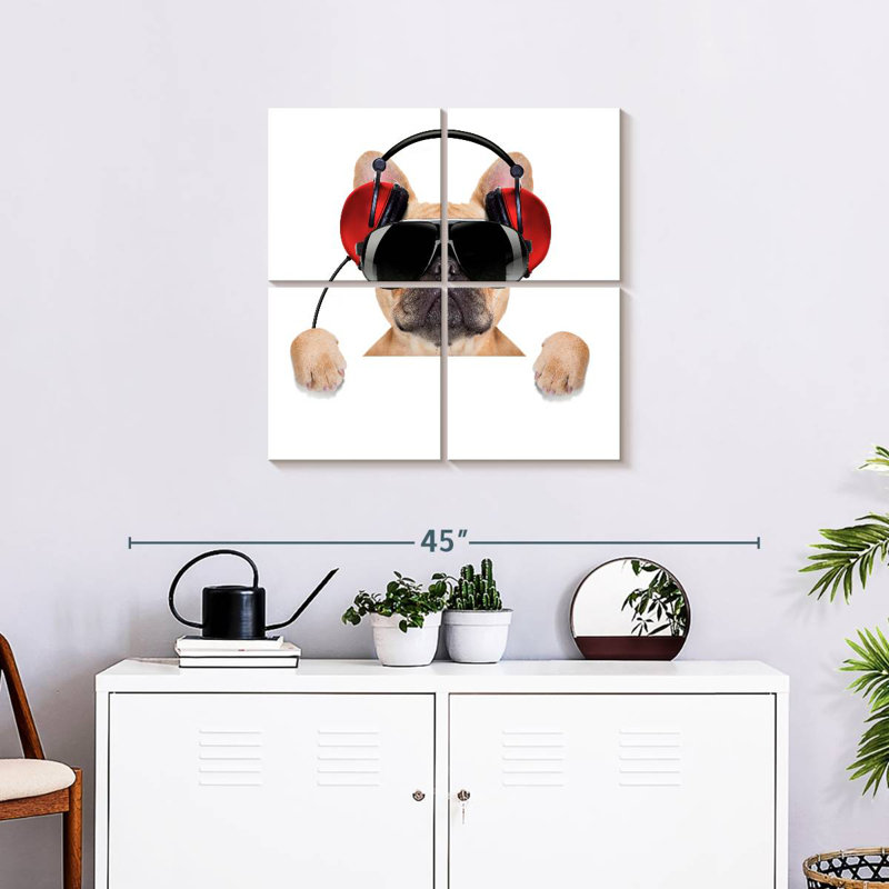 Bouledogue français Bramoph audiophile, H 26 po x l 26 po