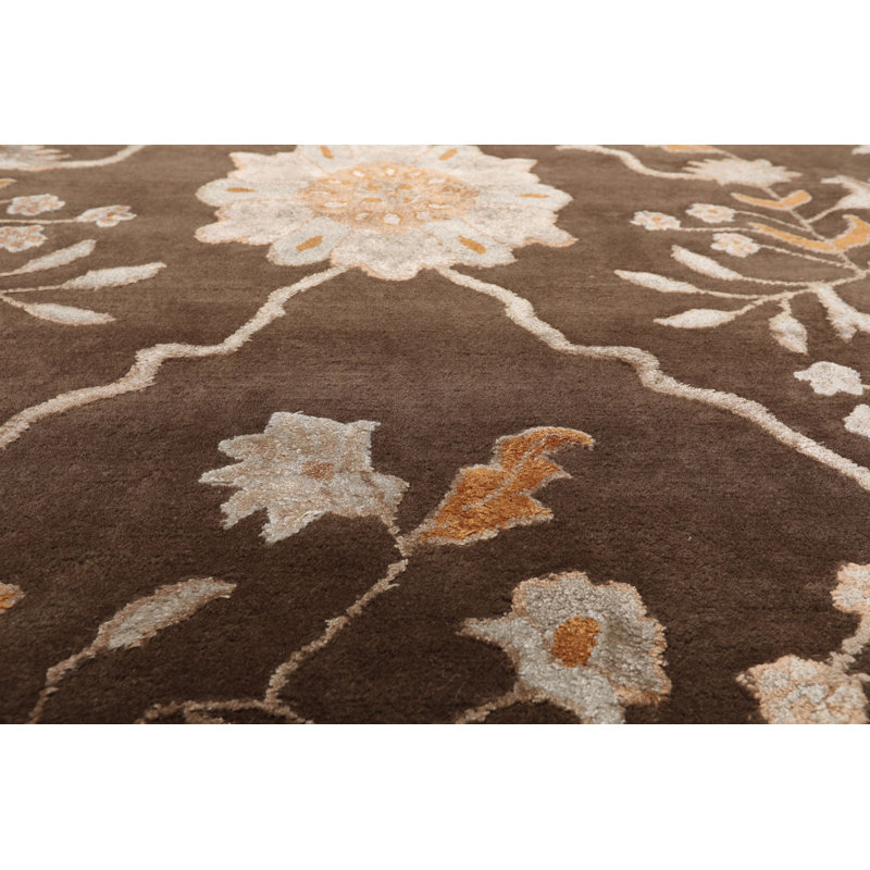 Dones Silk Oriental Indoor Rug