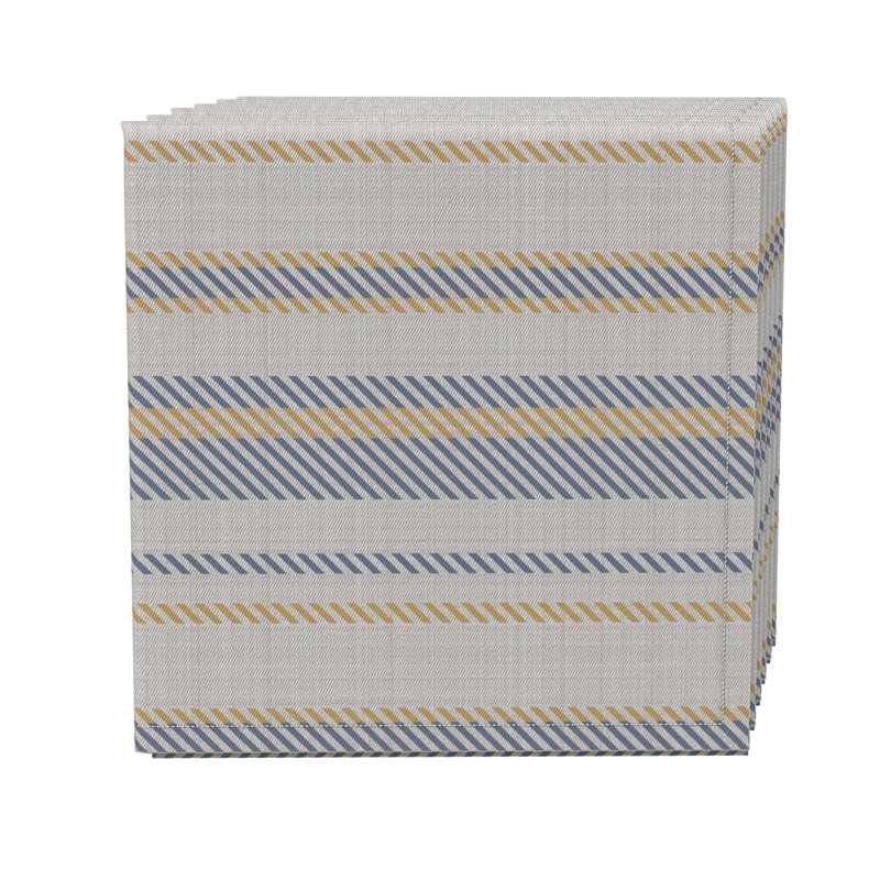 Cotton Twill Striped Square Napkin