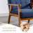 Accent Chair, Mid-century Modern Armchair With Solid Wood Frame,Armchair For Living Room, Bedroom-Navy-1774323594