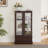 Display Cabinet with Adjustable Glass Shelves 2 Doors and 1 drawer Cabinet-1794817130
