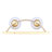 Honorina 6.5 In. 2 Light Gold Vanity With Opal Glass Shade
