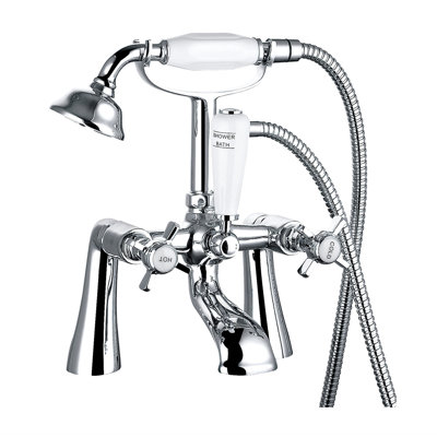 Kunze 2 Handle Deck Bath Shower Mixer Bath Filler with Diverter