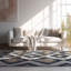 Tapis bleu abstrait Kymiere-120346707