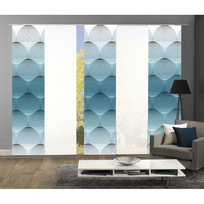Benaris Room Darkening Curtain Panel Pair, Blue