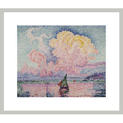 Pink Clouds Antibes by Paul Signac - Framed Giclee Print