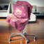 Fleur abstraite fractale mauve - coussin à imprimé floral-30728067-30728071