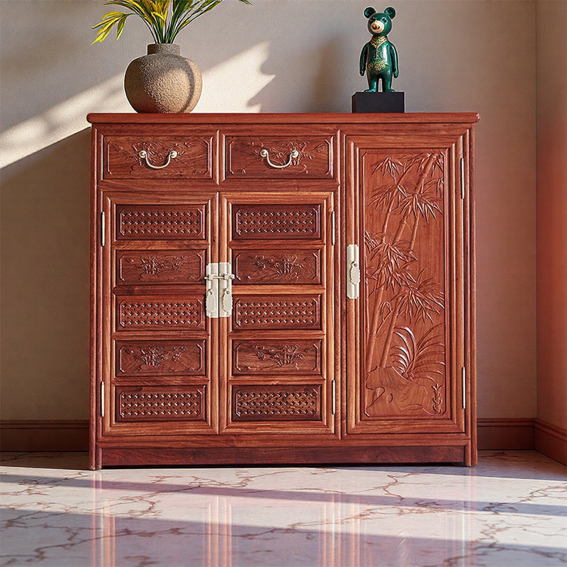 Armoire à chaussures de grande capacité de style chinois
