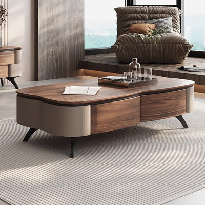 Table basse à quatre pieds avec rangement