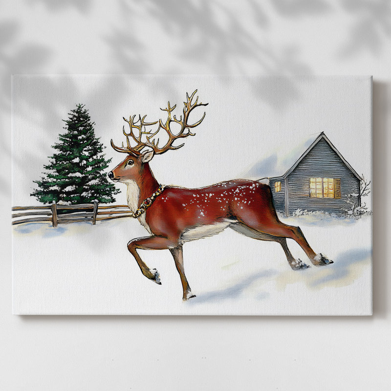 Art de vacances de Noël III - Toile tendue avec châssis - XCV III, H 18 po x l 27 po