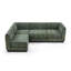 Canapé-lit modulaire en L Chenille-1650112557