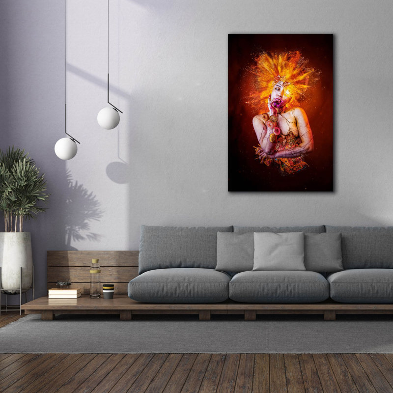«Gluttony - Paradise Lost Seven Mortly Sins» par Mario Sanchez Nevado, art mural sur toile, H 60 po x l 40 po x P 1,5 po