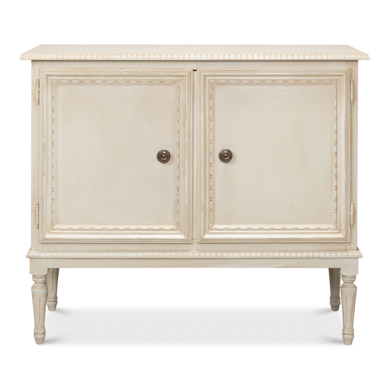 Forsythe 42'' W Solid Wood Sideboard, Bright Lime White