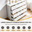 Commode 8 tiroirs 41,3 pouces