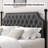 Artevious Upholstered Metal Canopy Storage Bed-234378577-234378578