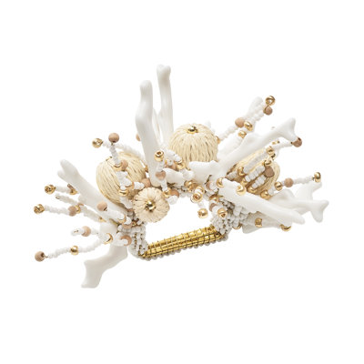 Coral Spray Napkin Ring