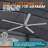 Jawanna Industrial Outdoor Ceiling Fan With Energy-Efficient DC Motor And Wall Control, Ideal For Commercial Spaces