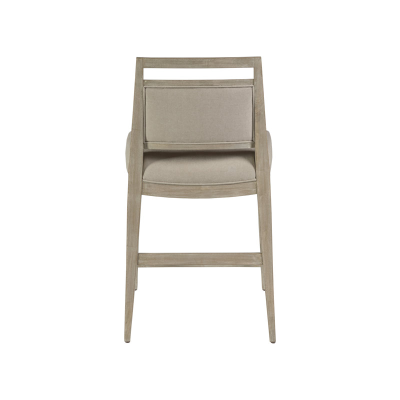 Cohesion Upholstered Stool, Counter Stool (24.5” Seat Height), Bianco